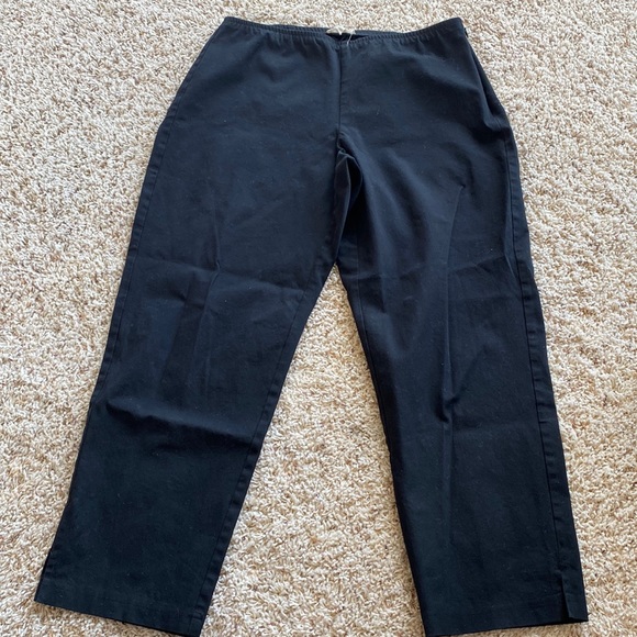 Eileen Fisher Cotton Ankle Pants Sz M - Picture 1 of 6